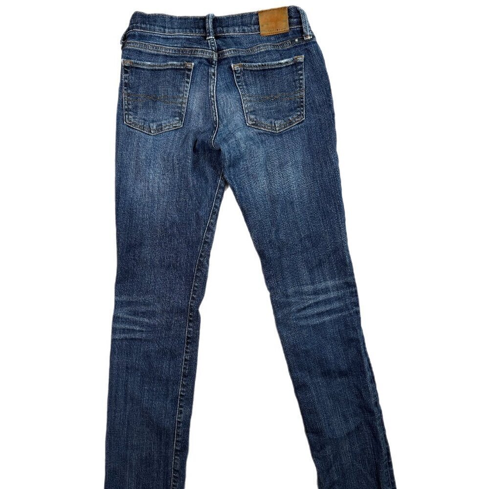 Women's Lucky brand size 00 dark wash Sweet Straight Leg Jeans stylish trendy - Picture 3 of 3